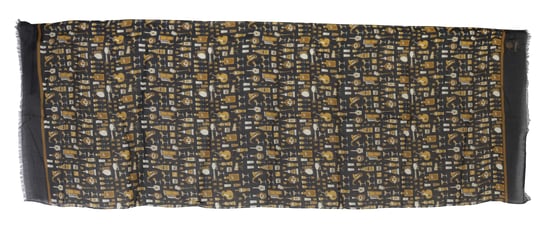 Dolce & Gabbana Blue Modal Cashmere Cocktail Print Mens Scarf - Image 3