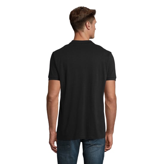 SOLS Heren Planet Poloshirt (Zwart) - Image 2