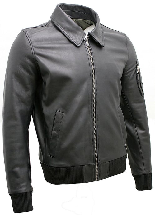 Cowhide Airline Leather A2 US Airforce Bomber Jacket