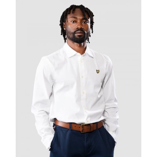 Lyle & Scott Long Sleeve Slim Fit Mens Poplin Shirt - Image 6