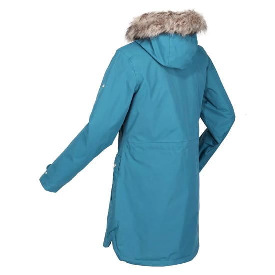 Regatta Womens/Ladies Sabinka Faux Fur Trim Parka (Dragonfly) - Image 4
