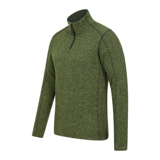 Mountain Warehouse Herr Idris II Halvdraget Fleece Topp (Mörk Khaki) - Image 2