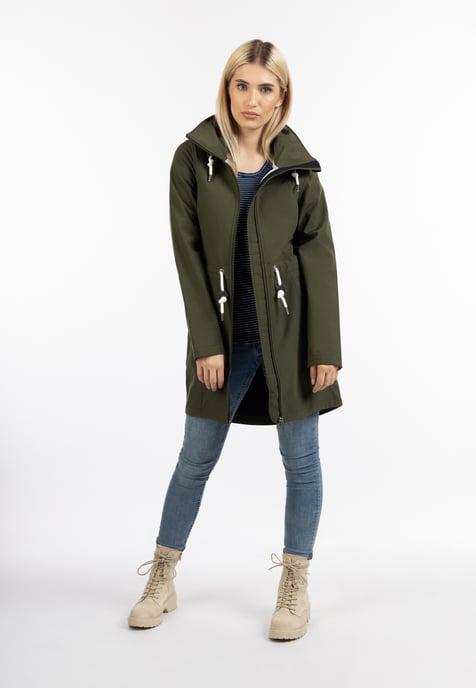 ICEBOUND softshell coat women dark olive - Image 1