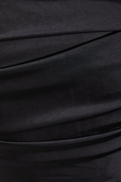 Satin Bandeau Ruched Bust Straight Leg Jumpsuit - Image 5