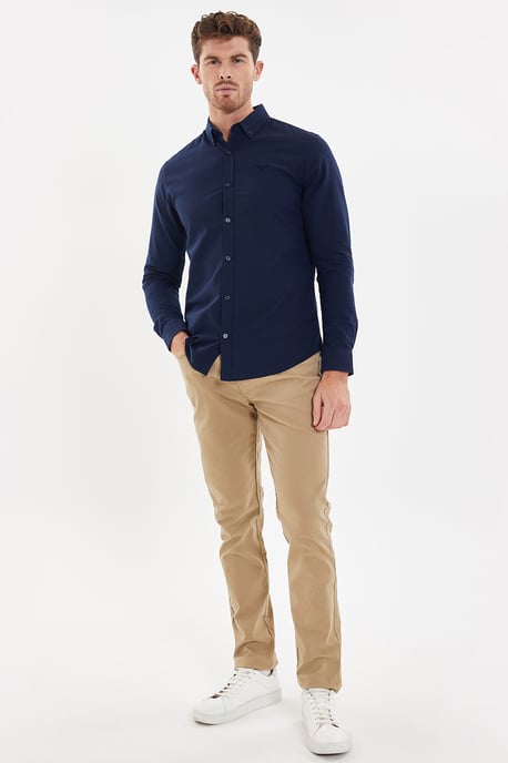 Blue 2-Pack Oxford Cotton Long Sleeve Shirts