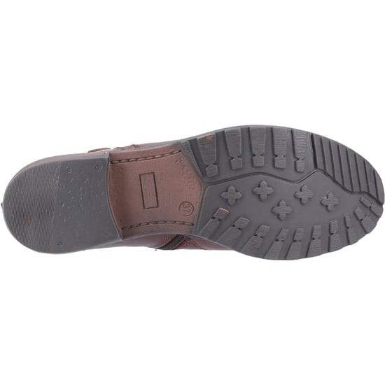 Cotswold Dames/dames Ashwicke Zip Leren Enkellaarzen (Bruin) - Image 4