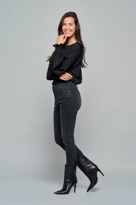 Caroline Tensen Utah Denim Broek Denim Zwart - Image 1