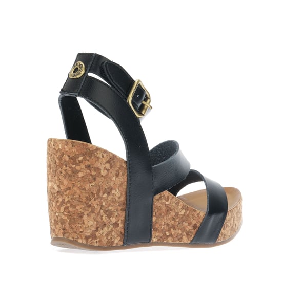 Women's Blowfish Malibu Hecta Wedge Sandals in Black