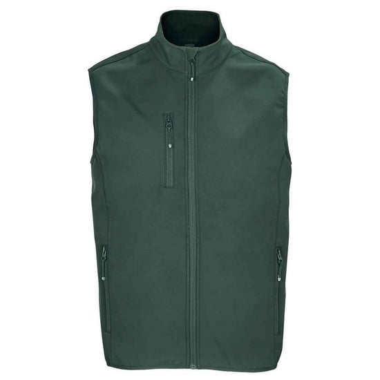 SOLS Mens Falcon Softshell Recycled Body Warmer (Forest Green) - Image 1