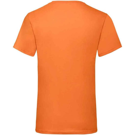 Fruit of the Loom Mens Valueweight V Neck T-Shirt (Orange) - Image 2