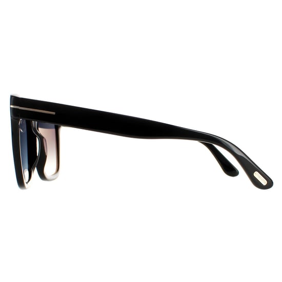 Tom Ford Square Womens Shiny Black Smoke Polarized Selby FT0952