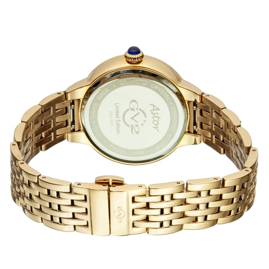 GV2 Siena Women's Swiss Quartz Diamonds Silver Dial Stainless Steel Watch - Image 2