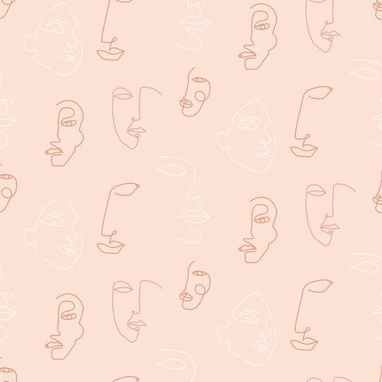 Kindred Abstract Faces Printed Wallpaper - Image 3