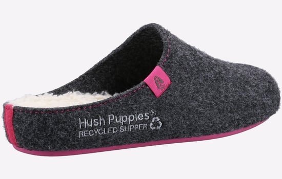Hush Puppies The Good Kvinnors Kolgrå Tofflor - Image 3