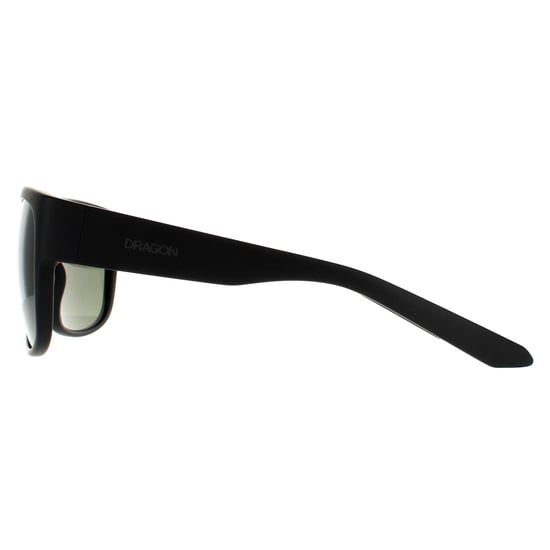 Dragon Square Mens Matte Black G15 Green Sunglasses - Image 3