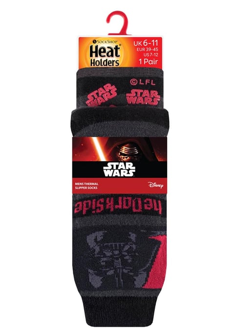 Heat Holders - Termiska toffelstrumpor med film- och TV-tema för herrar - The Dark Side - Image 2
