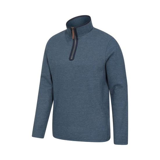 Mountain Warehouse Mens Beta Contrast Zip Top (Light Blue)