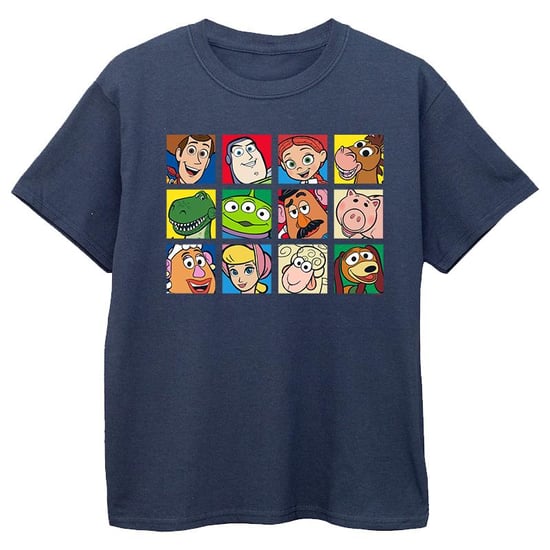 Disney Boys Toy Story Character Squares T-Shirt (Navy Blue) - Image 1