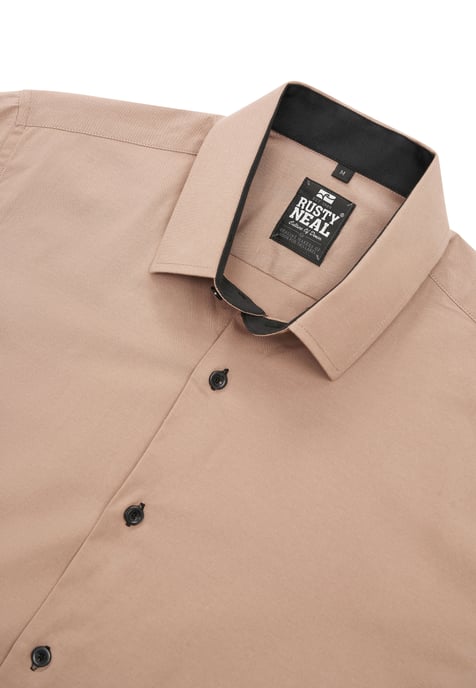 Rusty Neal Overhemden Overhemd Slim Fit Beige - Image 3