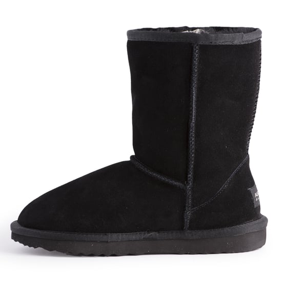 Aus Wooli "Cronulla" Australia Mid Calf Sheepskin Boot, Black