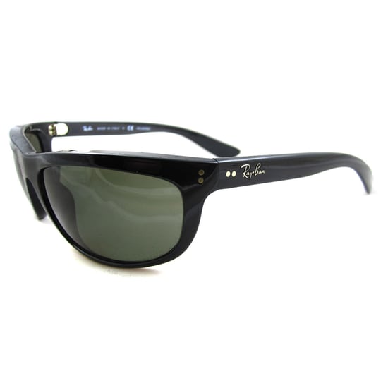 Ray-Ban Wrap Unisex Black Green Polarized Sunglasses