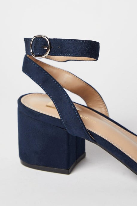 Wide Fit Tommi Barely There Mid Block Heel Sandals - Image 4