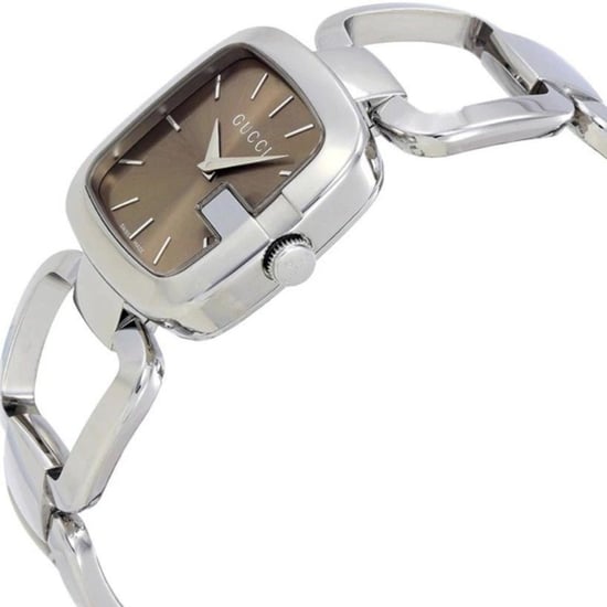 Gucci YA125402 G Brown Dial 30mm Ladies Watch