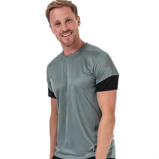 Men's adidas 25/7 Rise Up N Run Parley T-Shirt in Grey - Image 4