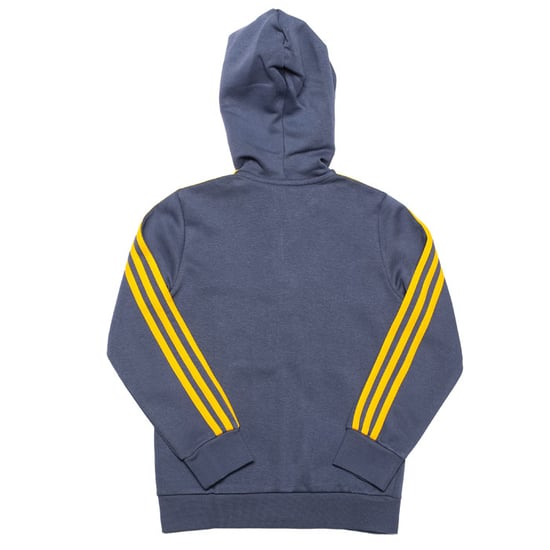 Boy's adidas Infant Essentials 3-Stripes Zip Hoody in Blue - Image 2