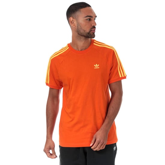 Men's adidas Originals 3-Stripes T-Shirt in Orange