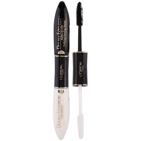 2 x L'Oreal Paris Double Extension Ceramide R Extra Black Mascara 2x6ml New