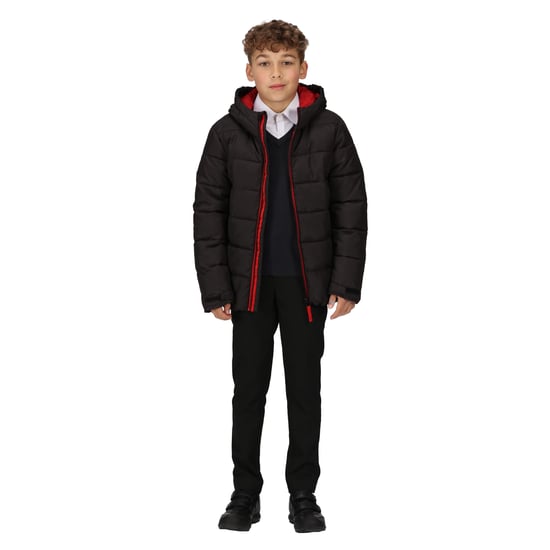Regatta Childrens/Kids Thermal Padded Jacket (Black/Classic Red)