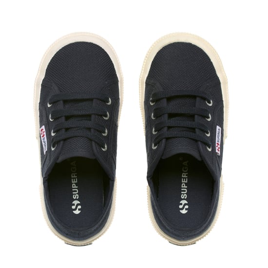 Superga Childrens/Kids 2750 Jcot Leather Trainers (Navy)