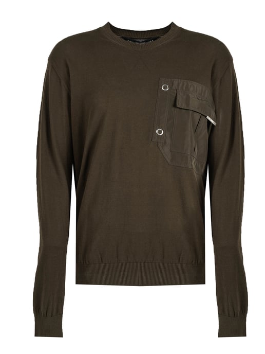 Les Hommes Pullover Men's Green - Image 1