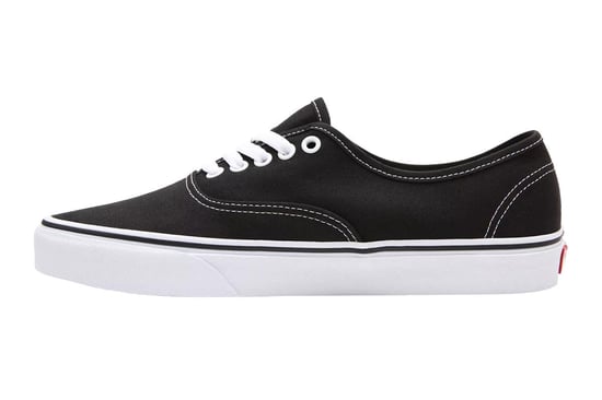 Herrars och Damers Vans Authentic Canvas Skor - (Svart / Vit) - Image 3