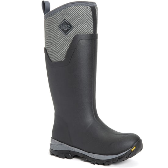 Muck Laarzen Arctic Ice Tall Rubber Zwart/Grijs Geometrische Wellington Laarzen - Image 1