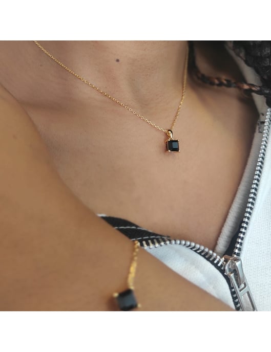 Simple Square Calle Set - guld och svart kristall - Image 5