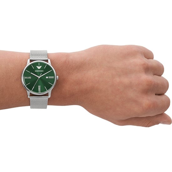 Emporio Armani Minimalist Herrklocka Silver AR11578 - Image 4