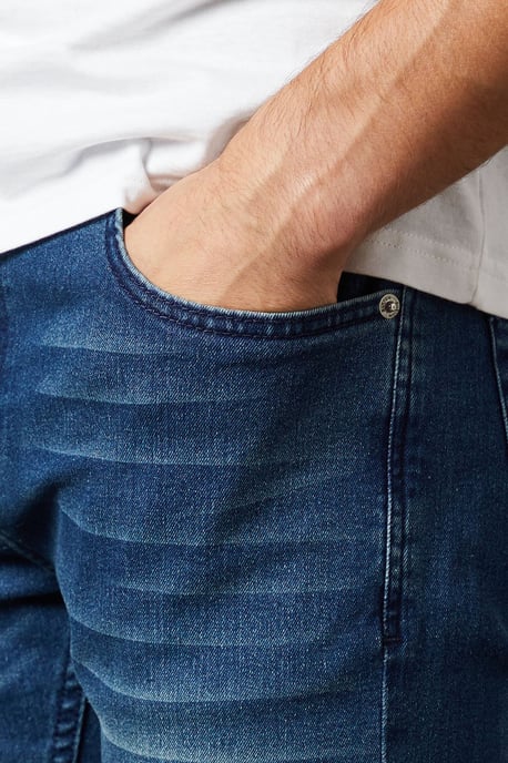 Blue Wash Skinny Fit Jeans