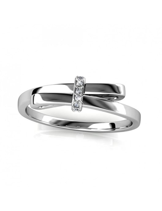 Luminous Bow ring - Oostenrijks kristal - Image 3