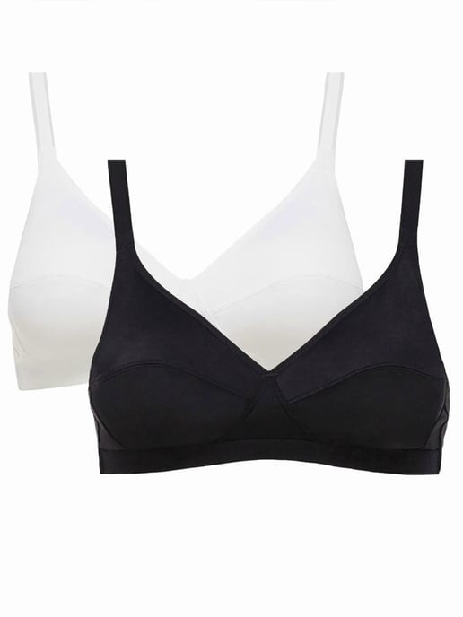 Basic Micro Support Soft Cup Bra *2 Pack*