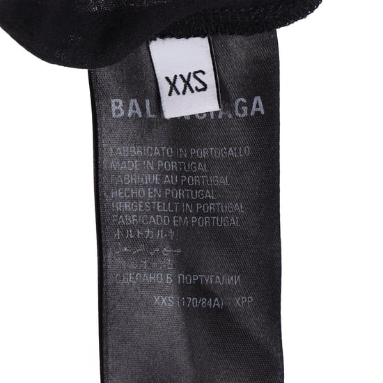 Balenciaga Figurnära Crewneck Långärmad Topp i Grå Bomull - Image 5