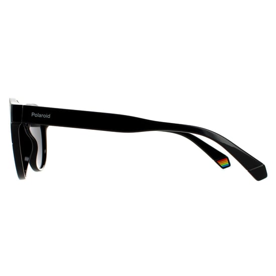 Polaroid Round Unisex Black Grey Polarized Sunglasses - Image 3
