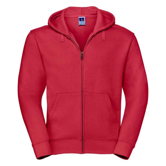 Russell Mens Authentic Hooded Sweatshirt (Classic Red)
