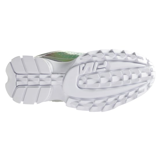 Fila Disruptor M Low Womens Silver Trainers
