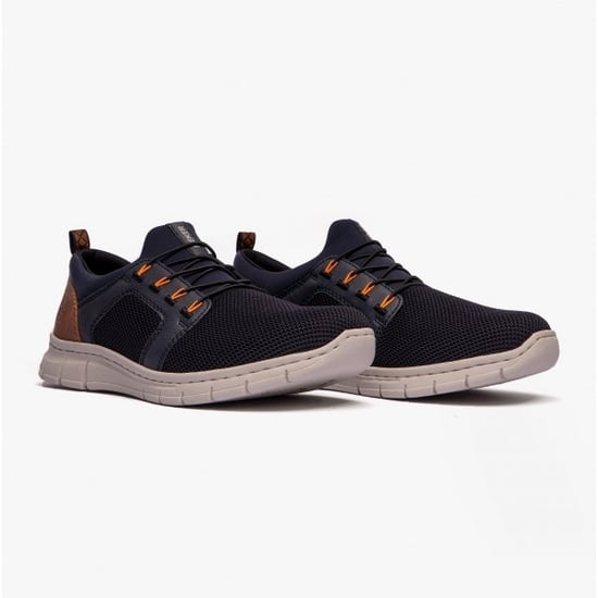 B7796-14 Mens Slip-On Trainers Blue
