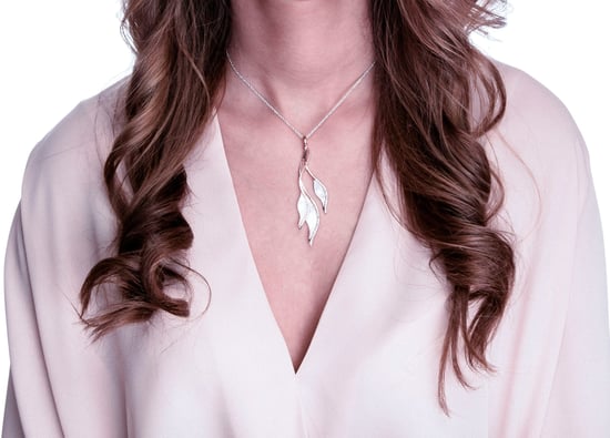 Orphelia 'Mariza' Dames 925 Sterling Zilveren Ketting met Hanger - Zilver/Roze ZK-7171/RG - Image 4