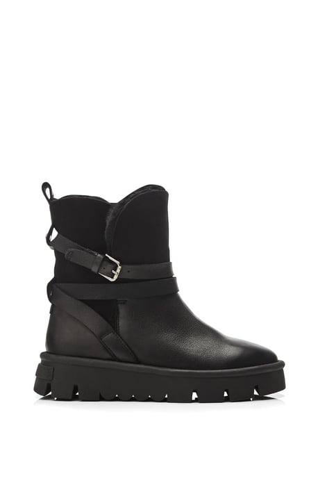 'Cassa' Black Leather