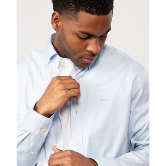 GANT Mens Regular Fit Long Sleeve Pinpoint Oxford Shirt