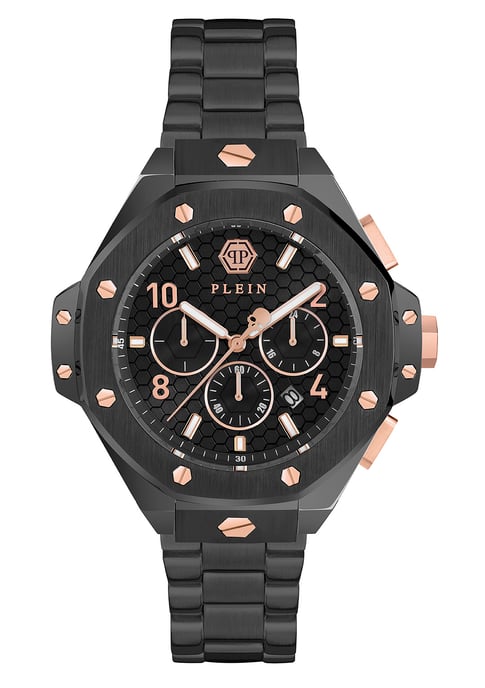 Philipp Plein Plein Chrono Royal Heren Zwarte Horloge PWPRA0424 - Image 1